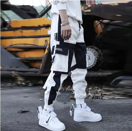 Men's Japanese Loose Casual Overalls - Large Size Beam Pants