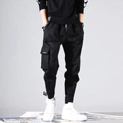 Velcro Strap Loose Casual Cargo Pants