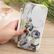 Women's Long Clutch Wallet with Phone Compartment