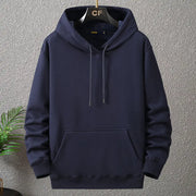 Plus Size Solid Color Fleece Hoodie for Men 12XL