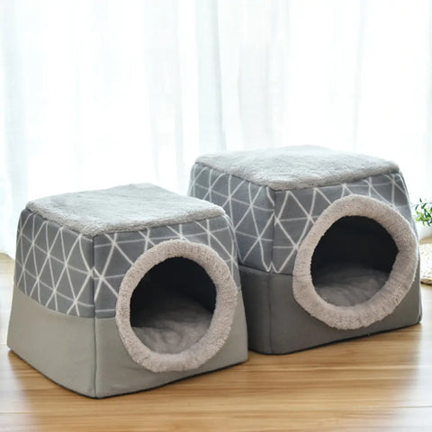 Pet Dog and Cat Bed Villa - Dual Use Space Capsule