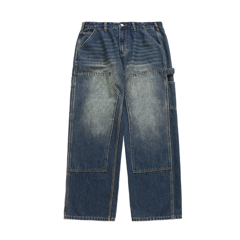Men's Fashion Retro Loose Straight Leg Jeans