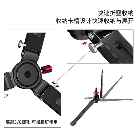 Aluminum Alloy Mini Tripod for Phones and Cameras