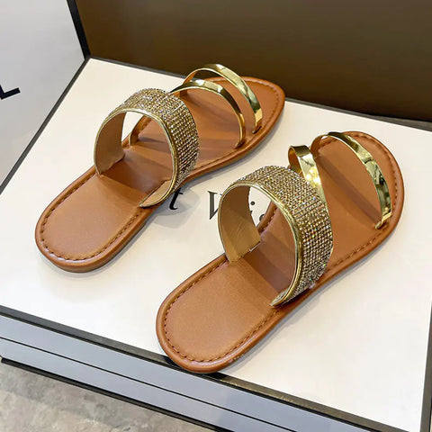 Women's Summer Fashion Flat Slippers and Beach Sandals