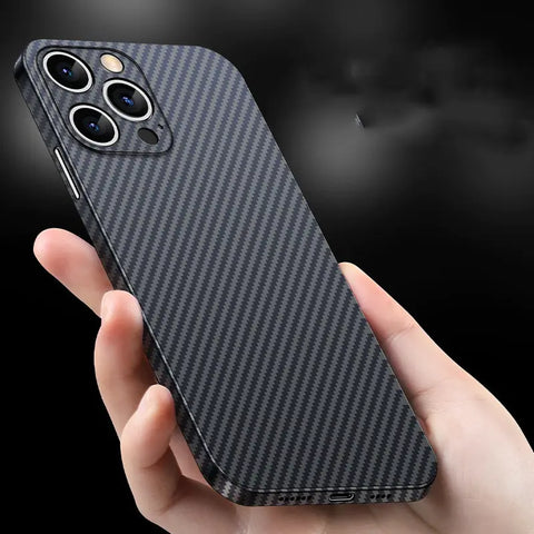 12 Pro Max Carbon Fiber Pattern Ultra-Thin Case