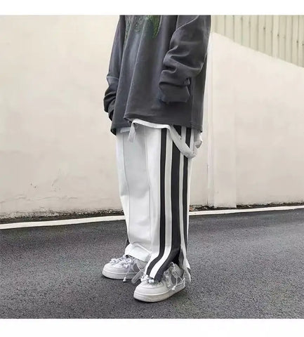 Wide Leg Split Sweatpants