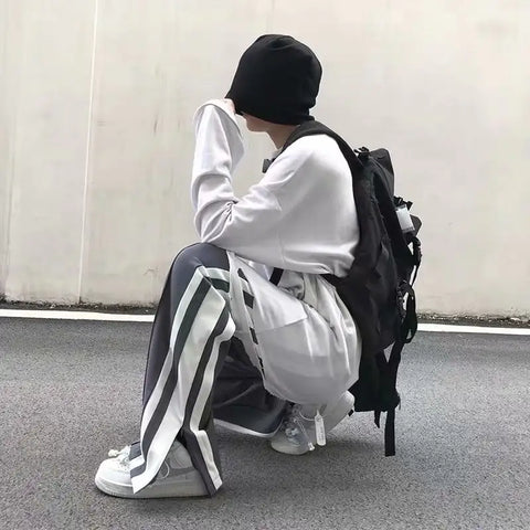 Wide Leg Split Sweatpants