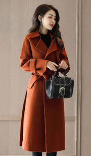 Long Sleeve Wool Coat