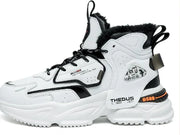 Men's High-Top Sneakers - Hip Hop Casual Style
