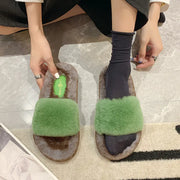 Niche Flat Versatile Casual Mao Slippers Design Sense