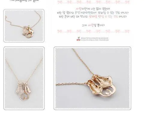 Cat Necklace Pendant Jewelry