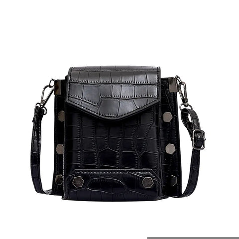 Spring 2019 Crocodile Pattern Crossbody Bag for Women