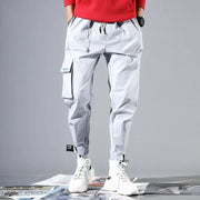 Velcro Strap Loose Casual Cargo Pants