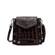 Spring 2019 Crocodile Pattern Crossbody Bag for Women