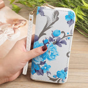 Women's Long Clutch Wallet with Phone Compartment
